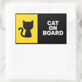 Sticker Rectangulaire Animal À Bord (Sac)