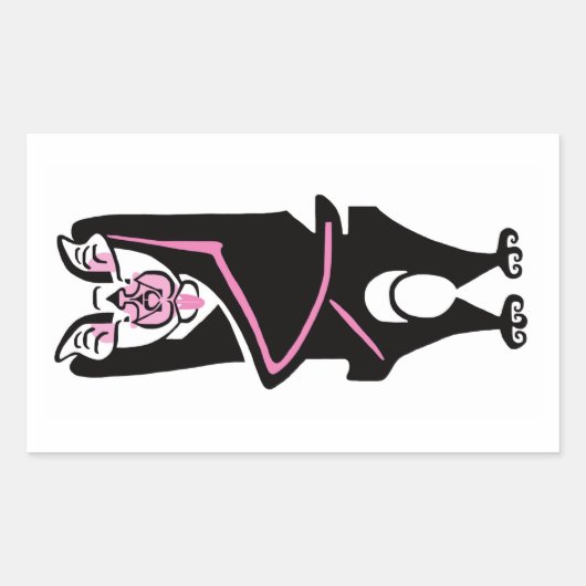 Sticker Rectangulaire Animal en voie de disparition - Horseshoe BAT - Fa (Devant)