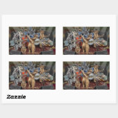 Sticker Rectangulaire Animalz Band Animal Musicians (Feuille)
