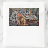 Sticker Rectangulaire Animalz Band Animal Musicians (Sac)