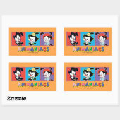 Sticker Rectangulaire Animaniacs | Graphique de panneau Yakko, Dot et Wa (Feuille)