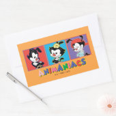 Sticker Rectangulaire Animaniacs | Graphique de panneau Yakko, Dot et Wa (Enveloppe)