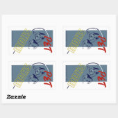 Sticker Rectangulaire Animaux (Feuille)