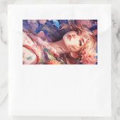 Sticker Rectangulaire Anime Princesse (Sac)