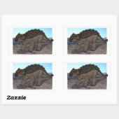 Sticker Rectangulaire Ankylosaurus (Feuille)