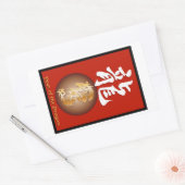 Sticker Rectangulaire Année du rectangle du Dragon (Enveloppe)