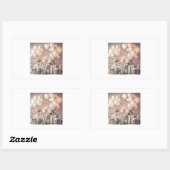 STICKER RECTANGULAIRE ANNIVERSAIRE (Feuille)