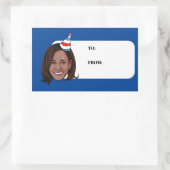 Sticker Rectangulaire Anniversaire de KAMALA HARRIS (Sac)