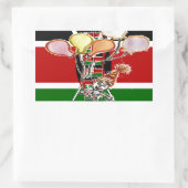 Sticker Rectangulaire anniversaire du Kenya (Sac)