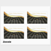 Sticker Rectangulaire Anniversaire religieux du 50e Mariage d'or (Feuille)