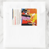 Sticker Rectangulaire Annonce de la fête de la reine Cunard (Sac)