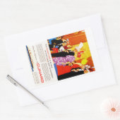 Sticker Rectangulaire Annonce de la fête de la reine Cunard (Enveloppe)