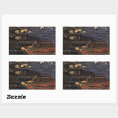 Sticker Rectangulaire Annonciation de Jan van Eyck (Feuille)