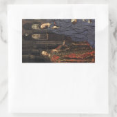 Sticker Rectangulaire Annonciation de Jan van Eyck (Sac)