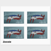 Sticker Rectangulaire Anomalocaris - Animal préhistorique (Feuille)