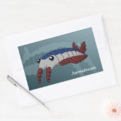 Sticker Rectangulaire Anomalocaris - Animal préhistorique (Enveloppe)
