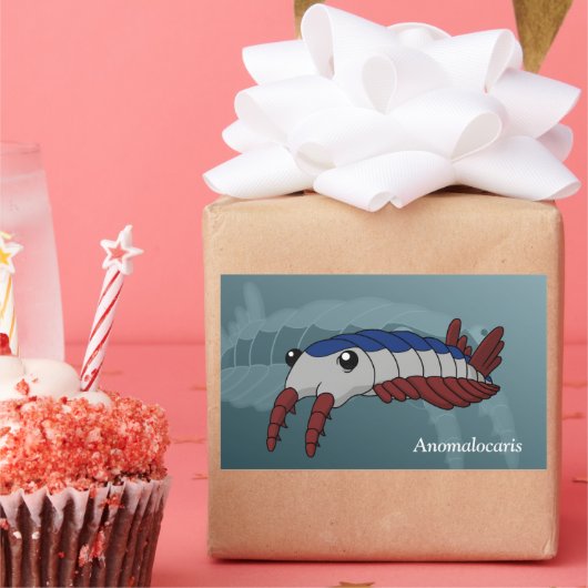 Sticker Rectangulaire Anomalocaris - Animal préhistorique (Fête)