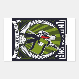 Sticker Rectangulaire Anonyme