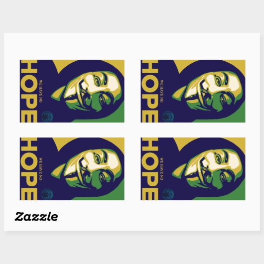 Sticker Rectangulaire Anonymous Brésil (Feuille)