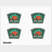 Sticker Rectangulaire Ansel Adams Wilderness California Camping (Feuille)