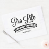 Sticker Rectangulaire Anti-avortement (Enveloppe)