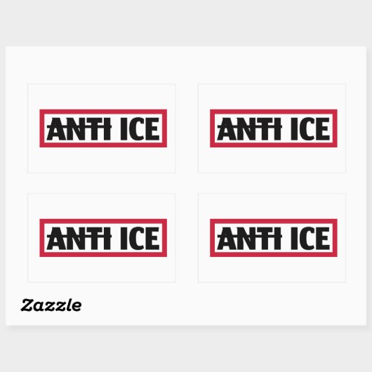 Sticker Rectangulaire Anti ICE (Feuille)