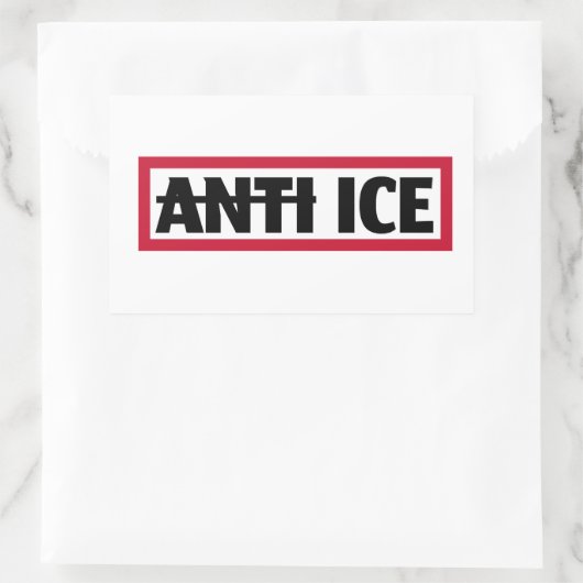 Sticker Rectangulaire Anti ICE (Sac)