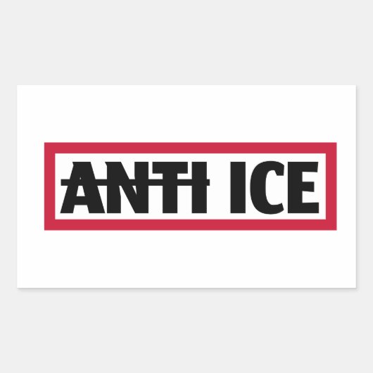 Sticker Rectangulaire Anti ICE (Devant)