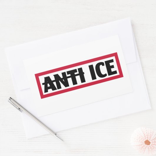 Sticker Rectangulaire Anti ICE (Enveloppe)