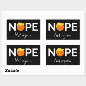 Sticker Rectangulaire Anti-Trump - Non, pas encore moi (Feuille)