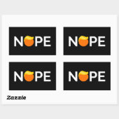 Sticker Rectangulaire Anti-Trump - Nope Edition (Feuille)