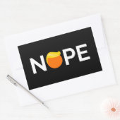 Sticker Rectangulaire Anti-Trump - Nope Edition (Enveloppe)