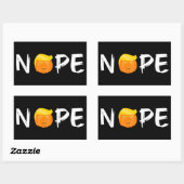 Sticker Rectangulaire Anti-Trump - Nope Halloween Edition II (Feuille)