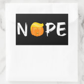 Sticker Rectangulaire Anti-Trump - Nope Halloween Edition II (Sac)
