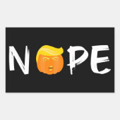 Sticker Rectangulaire Anti-Trump - Nope Halloween Edition II (Devant)