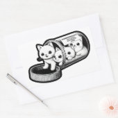 Sticker Rectangulaire Antidépresseurs Kitty Cats (Enveloppe)