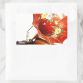 Sticker Rectangulaire Antique Edison Accueil Phonographe Nouveautés Cade (Sac)