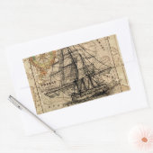 Sticker Rectangulaire Antique Old General France (Enveloppe)