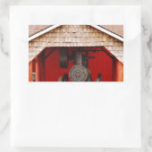 Sticker Rectangulaire Antique Tracer à vapeur (Sac)