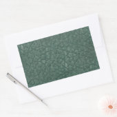 Sticker Rectangulaire Antique Vert Faux Cuir (Enveloppe)
