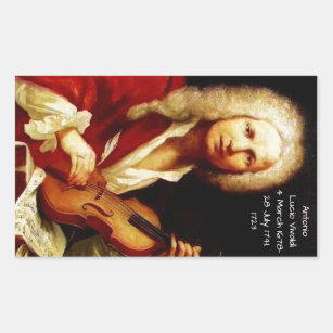 Sticker Rectangulaire Antonio Lucio Vivaldi 1723