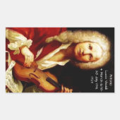 Sticker Rectangulaire Antonio Lucio Vivaldi 1723 (Devant)