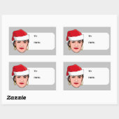 Sticker Rectangulaire AOC Noël (Feuille)