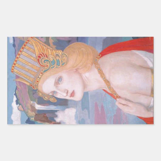 Sticker Rectangulaire Aoife, vers 1914 par John Duncan (Devant)