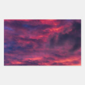 Sticker Rectangulaire août rouge (Devant)