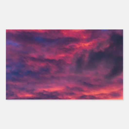 Sticker Rectangulaire août rouge (Devant)