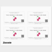 Sticker Rectangulaire ~* AP30 Fruit DÉHYDRATÉ QR - PHOTO CHEERY (Feuille)