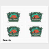 Sticker Rectangulaire Apache-Sitgreaves National Forests Camping (Feuille)