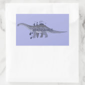 Sticker Rectangulaire Apatosaure (Sac)
