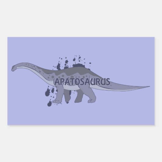Sticker Rectangulaire Apatosaure (Devant)